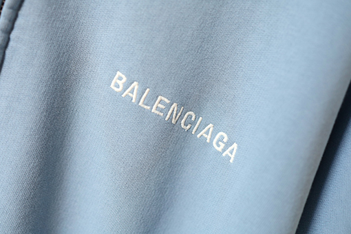 バレンシアガ BALENCIAGA 刺繍入り英語文字ジップアップフード付きスウェットシャツ