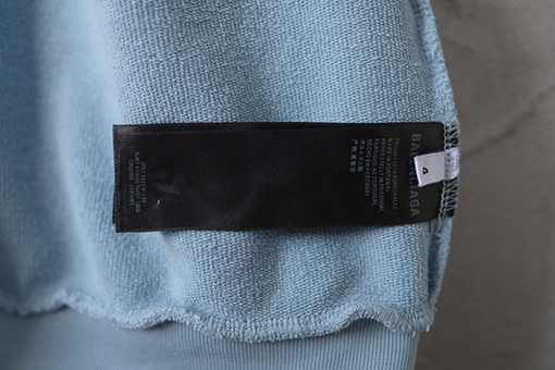 バレンシアガ BALENCIAGA 刺繍入り英語文字ジップアップフード付きスウェットシャツ