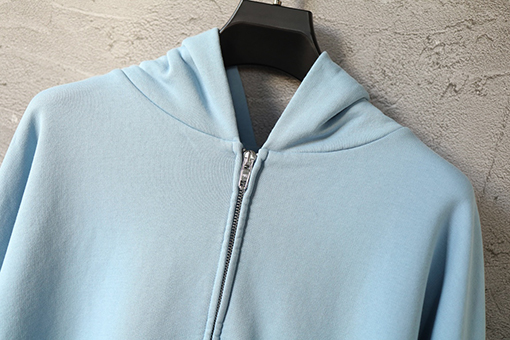 バレンシアガ BALENCIAGA 刺繍入り英語文字ジップアップフード付きスウェットシャツ