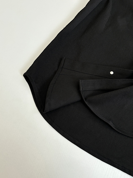 ディオール 四つ葉のクローバー刺繍入りコットンカラーデニム長袖シャツ