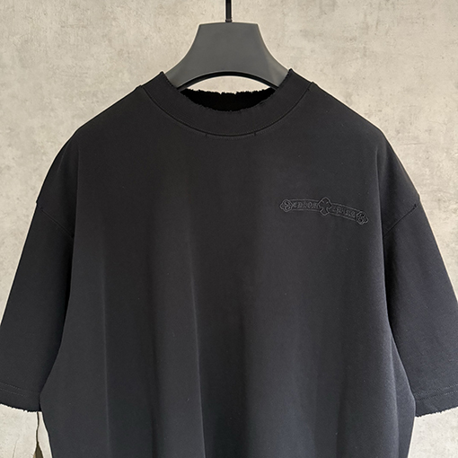 クロムハーツコピー 新モデル刺繍の半袖Tシャツ