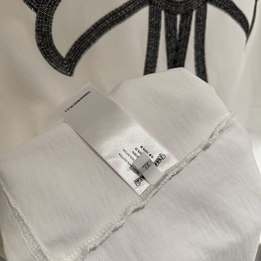 クロムハーツ 新モデルクラシック刺繍の半袖Tシャツ
