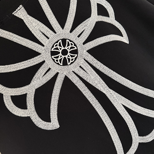 クロムハーツ 新モデルクラシック刺繍の半袖Tシャツ