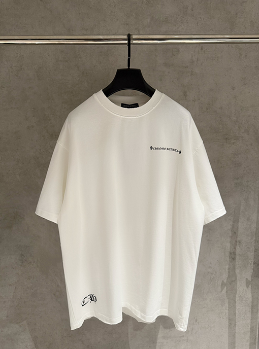 クロムハーツ ブロックバスターヘビー級刺繍の半袖Tシャツ