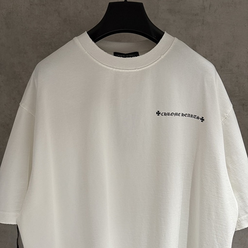 クロムハーツ ブロックバスターヘビー級刺繍の半袖Tシャツ