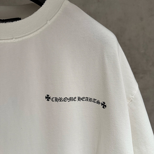 クロムハーツ ブロックバスターヘビー級刺繍の半袖Tシャツ