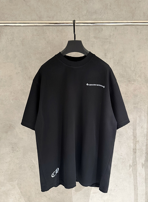 クロムハーツ ブロックバスターヘビー級刺繍の半袖Tシャツ