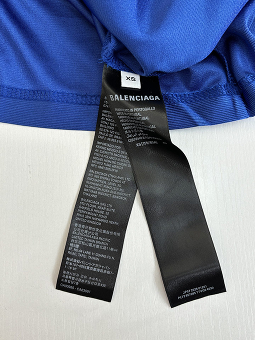バレンシアガスーパーコピー Balenciaga 3M ラグビージャージ Vネック 半袖Tシャツ