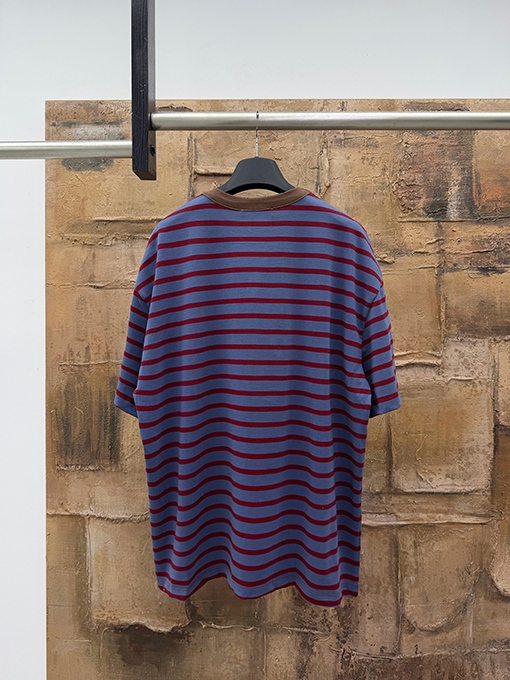 プラダコピー ストライプ半袖Tシャツ