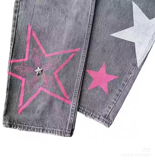 クロムハーツ カンヌ限定ピンクスタージーンズ