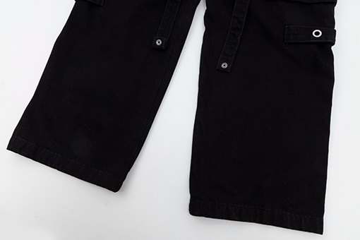 バレンシアガスーパーコピー 取り外し可能な頑丈なリベットリボンのワイドレッグ