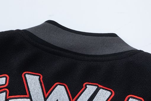 フィアオブゴッド offwhite 新モデル刺繍ウールベースボールジャケット