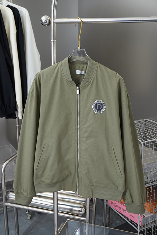 ディオール CD 1947 ロゴ歯ブラシ刺繍りベースボールジャケット