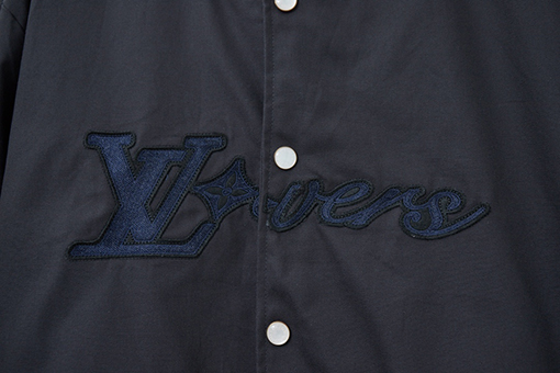 ルイヴィトン Lover 刺繍りコットンボンバーベースボールジャケット