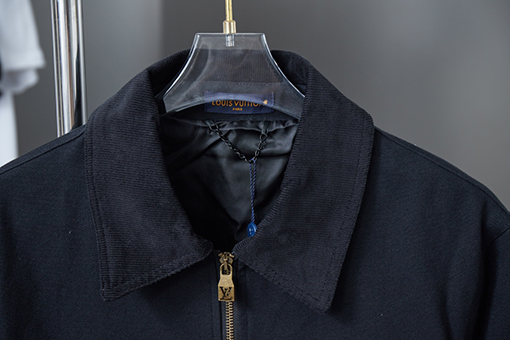 ルイヴィトンコピー 透かし刺繍のキャンバスジャケット