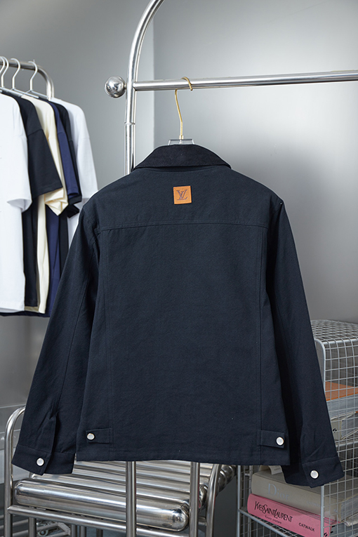 ルイヴィトンコピー 透かし刺繍のキャンバスジャケット