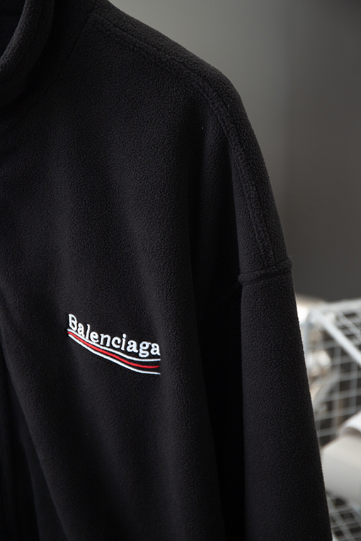 バレンシアガ Balenciaga コーラ刺繍フリースコットンジャケット