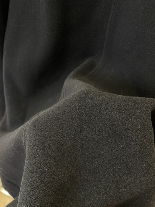 ルイヴィトン 襟なしダブルブレストウールコート