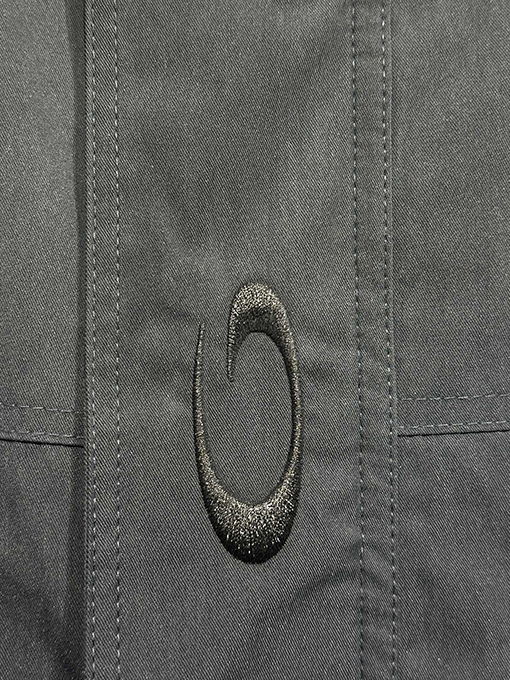 バレンシアガ Balenciaga 手描きのスプレーペイント刺繍りフード付きウィンドブレーカー