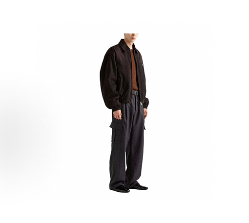 プラダスーパーコピー デニムウォッシュのジップアップコットンジャケット