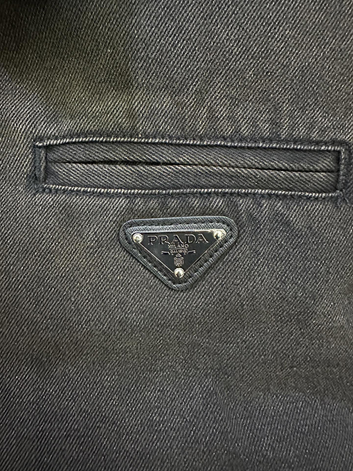 プラダスーパーコピー デニムウォッシュのジップアップコットンジャケット