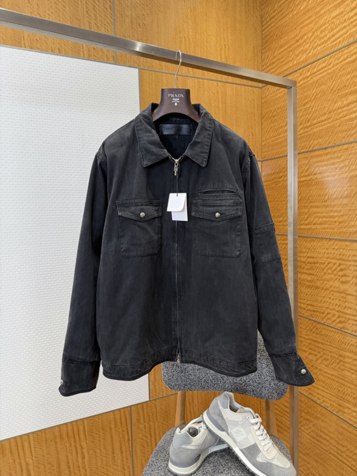 クロムハーツコピー クロス柄メタルタグ付きダメージデニムシャツジャケット