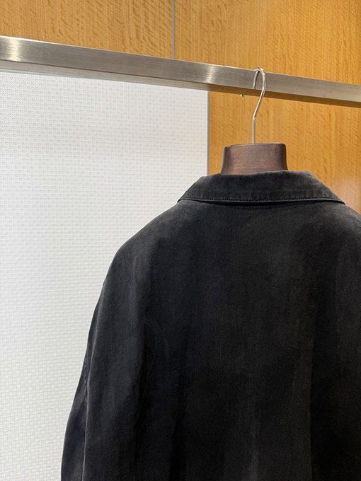 クロムハーツコピー クロス柄メタルタグ付きダメージデニムシャツジャケット