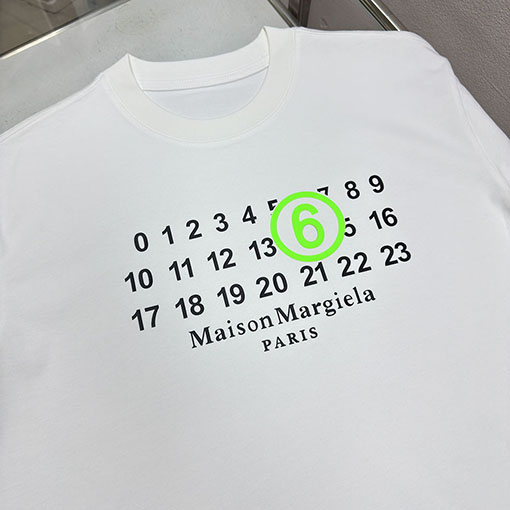 マルタンマルジェラ Maison Margiela MM6 ロゴフォームプリントの長袖ベースレイヤーシャツ