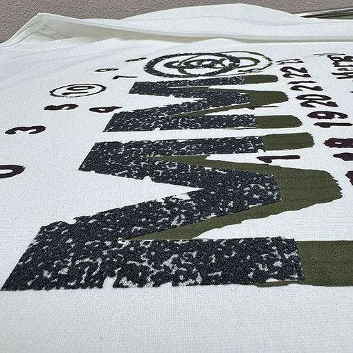 マルタンマルジェラ Maison Margiela MM6 新モデルロゴフォームプリントの長袖ベースレイヤーシャツ