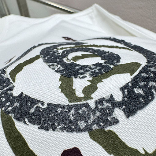 マルタンマルジェラ Maison Margiela MM6 新モデルロゴフォームプリントの長袖ベースレイヤーシャツ