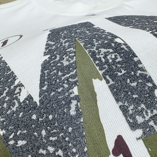 マルタンマルジェラ Maison Margiela MM6 新モデルロゴフォームプリントの長袖ベースレイヤーシャツ