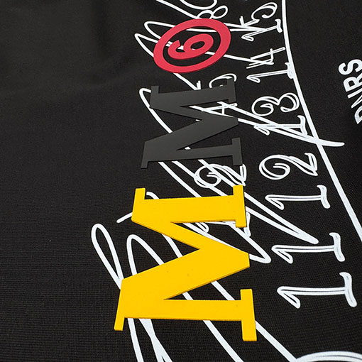 マルタンマルジェラ Maison Margiela MM6 文字ロゴり厚糊ダイレクトスプレー長袖シャツ