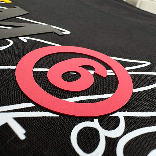 マルタンマルジェラ Maison Margiela MM6 文字ロゴり厚糊ダイレクトスプレー長袖シャツ