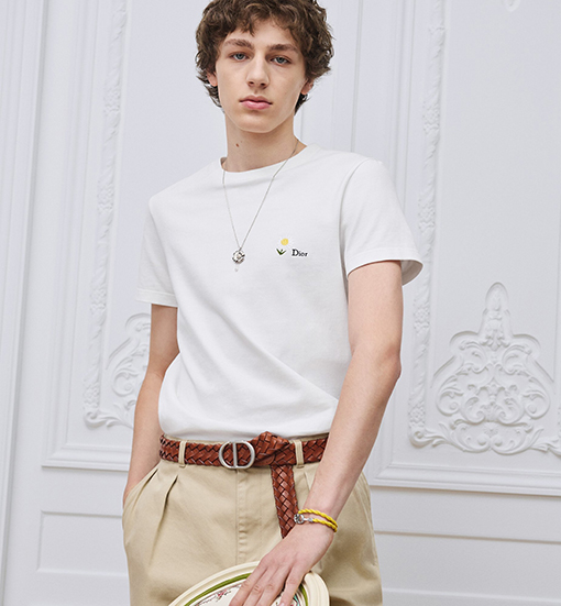 ディオールスーパーコピー DIOR デイジー刺繍半袖Tシャツ
