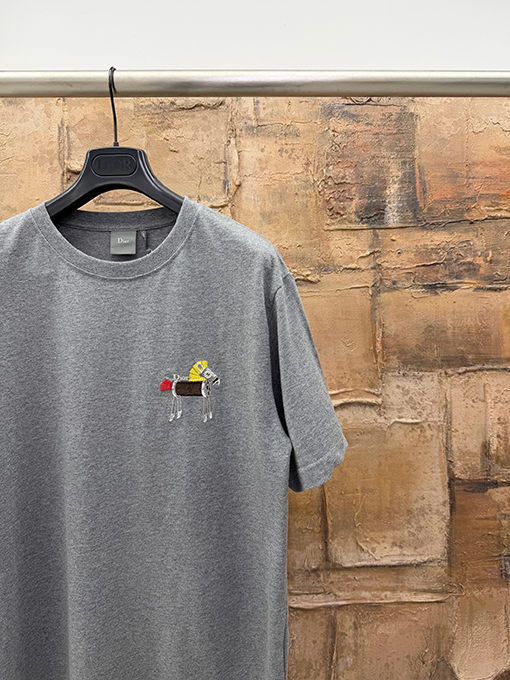 ディオール DIOR 新年の限定ポニー刺繍半袖Tシャツ