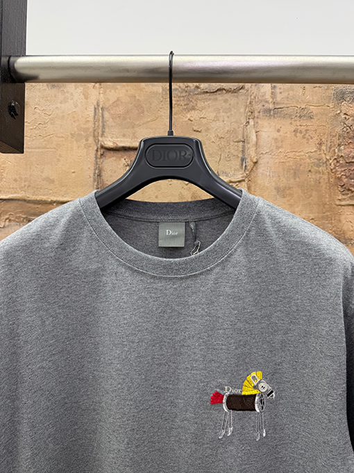 ディオール DIOR 新年の限定ポニー刺繍半袖Tシャツ