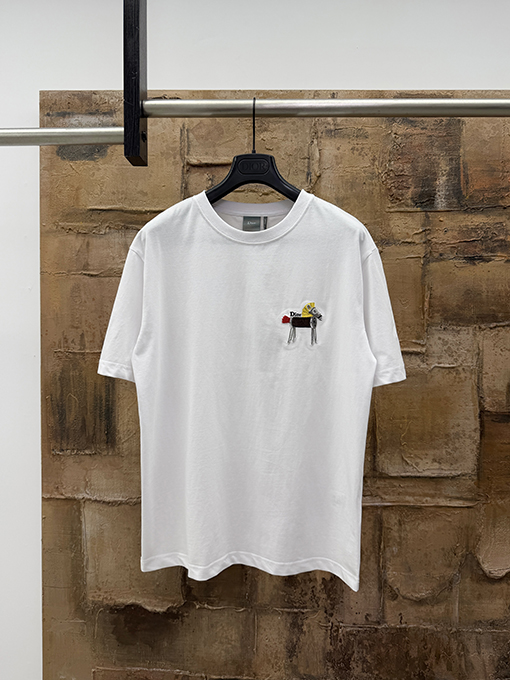 ディオール DIOR 新年の限定ポニー刺繍半袖Tシャツ