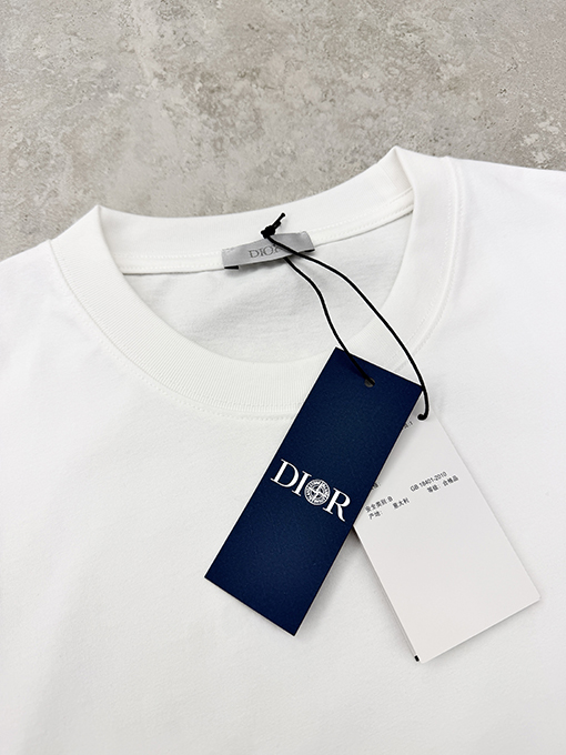 ディオール DIOR 刺繍り花柄半袖Tシャツ