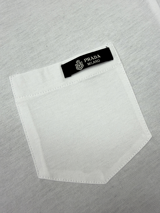 プラダスーパーコピー 両面二重構造のリバーシブル半袖Tシャツ