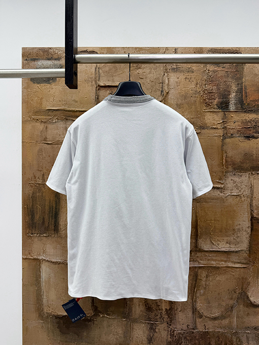 プラダスーパーコピー 両面二重構造のリバーシブル半袖Tシャツ