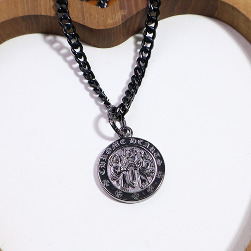 クロムハーツコピー ブラックゴールドネックレス