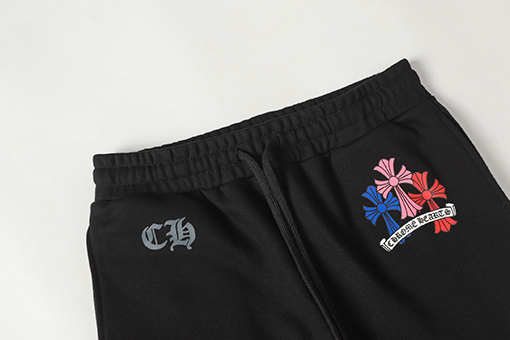 クロムハーツ カラフルなサンスクリットの炎プリントパンツ