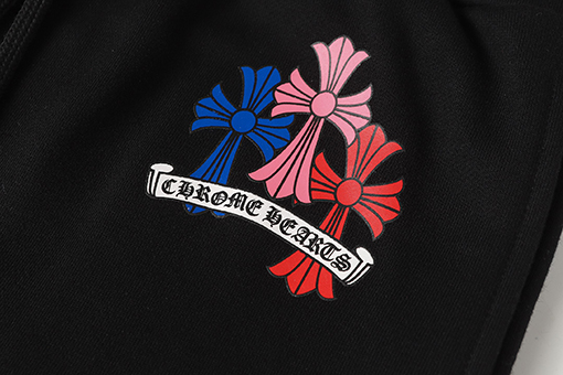 クロムハーツ カラフルなサンスクリットの炎プリントパンツ