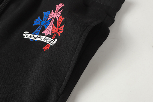 クロムハーツ カラフルなサンスクリットの炎プリントパンツ