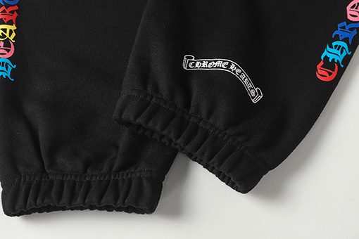 クロムハーツ カラフルなサンスクリットの炎プリントパンツ