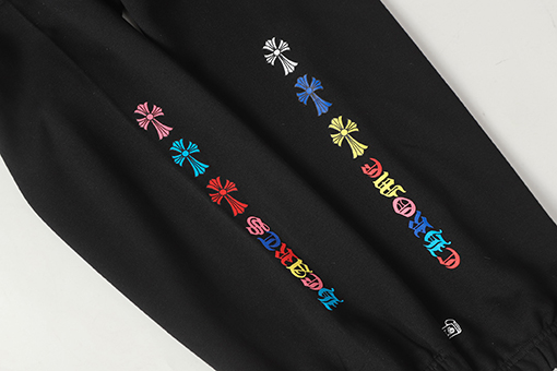 クロムハーツ カラフルなサンスクリットの炎プリントパンツ