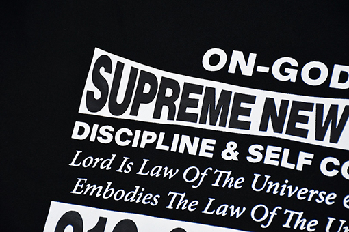 シュプリーム Supreme ON GOD HOODED SWEATSHIRT バックプリントフード付きスウェットシャツ
