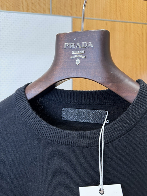 クロムハーツ スクロール柄刺繍クルーネックウールニットセーター