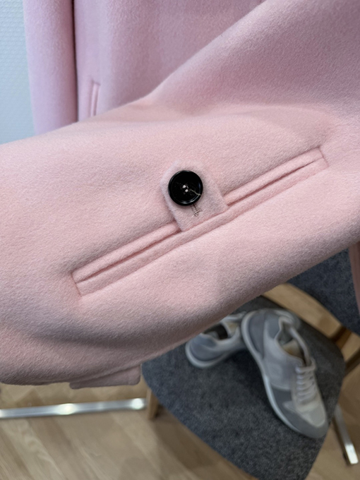 アクネストゥディオズコピー Acne Studios ピンクのラペルウールブレンドコート