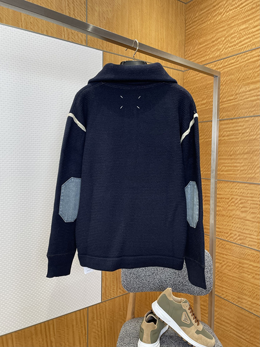 マルタンマルジェラ ハーフジップスリーブニットセーター